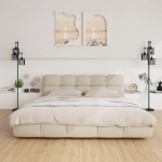 Made in the UK Three-Light Floor Lamp, Adjustable Metal Shade for Living Room